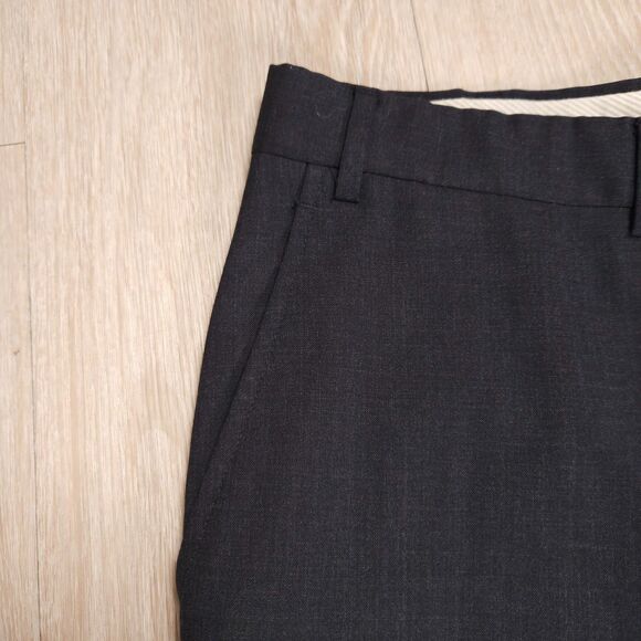 J Press Dress Pants Mens 40x32 Charcoal Gray Wool Made in USA Business Formal - Picture 2 of 14